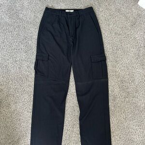 Vans Black Cargo Pants with Utility Style